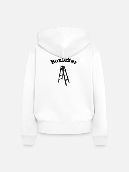 Bauleiter Baustellenleiter - Frauen Premium Bio Zip Hoodie - Weiß