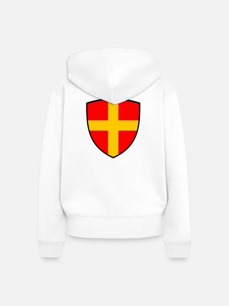 Skåne - Frauen Premium Bio Zip Hoodie - Weiß