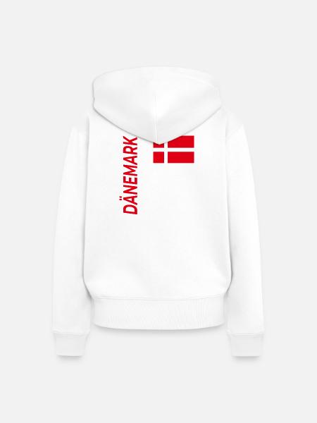 Aarhus - Frauen Premium Bio Zip Hoodie - Weiß
