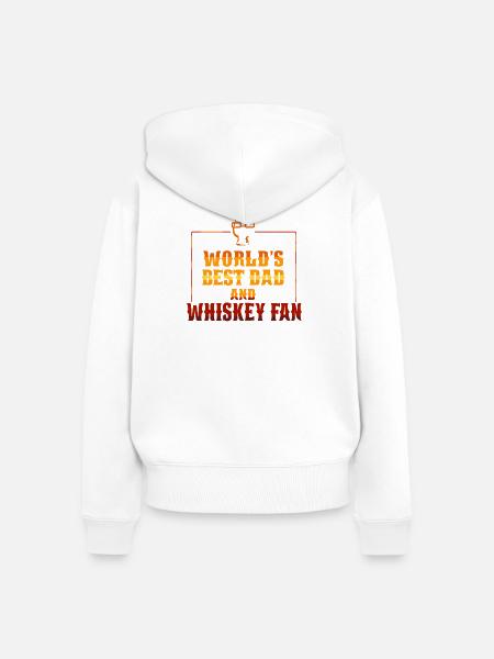 Whiskey Spruch Whiskeytrinker Whiskeyliebhaber - Frauen Premium Bio Zip Hoodie - Weiß