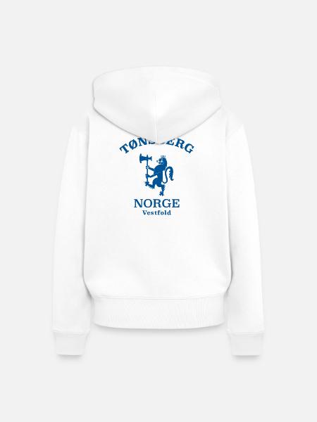 Tonsberg Norge Norwegen - Frauen Premium Bio Zip Hoodie - Weiß