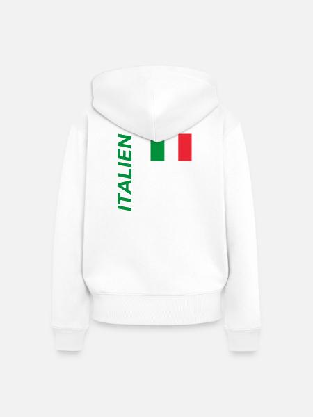 Mailand - Frauen Premium Bio Zip Hoodie - Weiß