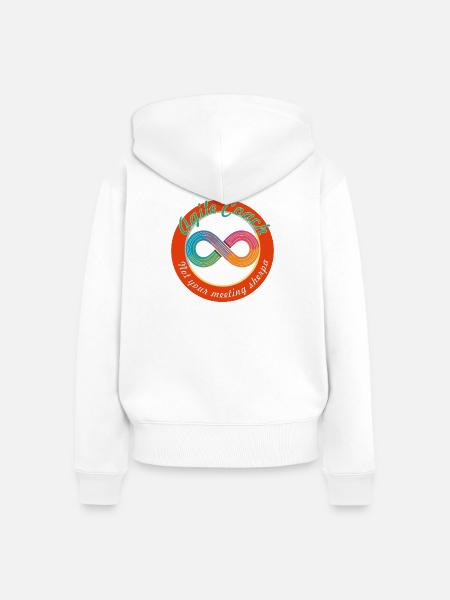 I am not your Meeting Sherpa - Frauen Premium Bio Zip Hoodie - Weiß