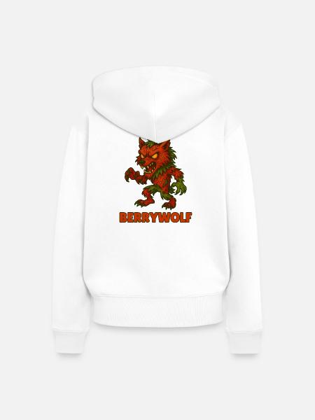 Lustige Gemüse Monster – Halloween Spaß - Frauen Premium Bio Zip Hoodie - Weiß
