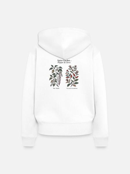 Botanische Gewürze - Frauen Premium Bio Zip Hoodie - Weiß