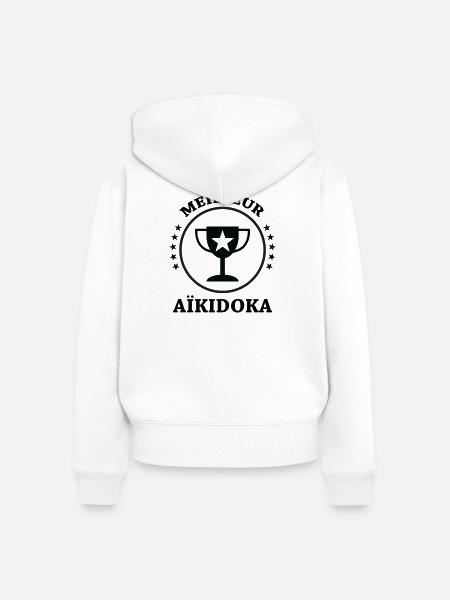 Bestes Aikido – Aikido - Frauen Premium Bio Zip Hoodie - Weiß
