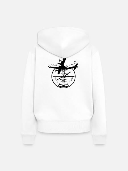 An-12 - Frauen Premium Bio Zip Hoodie - Weiß