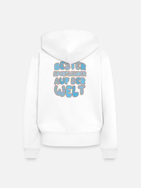 Sportlehrer als Berufung - Frauen Premium Bio Zip Hoodie - Weiß