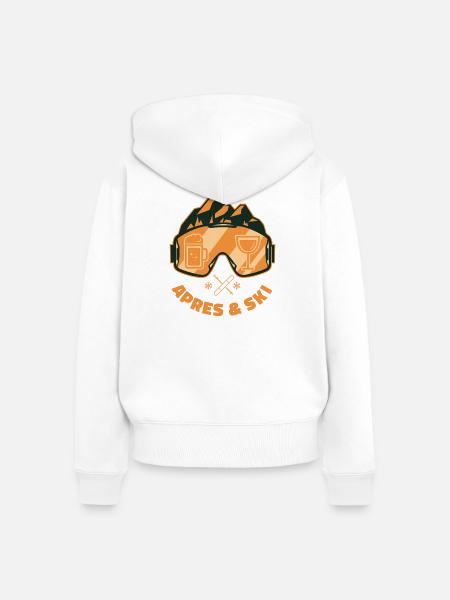 Apres & Ski Team Party Outfit - Frauen Premium Bio Zip Hoodie - Weiß