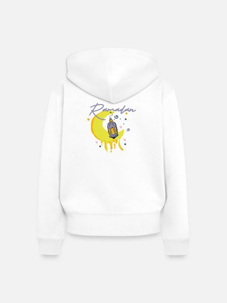 Ramadan  - Frauen Premium Bio Zip Hoodie - Weiß