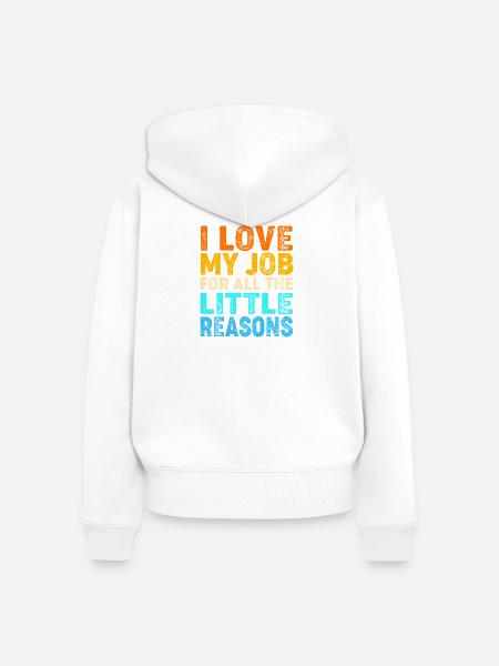 Krankenschwester Schule - Frauen Premium Bio Zip Hoodie - Weiß