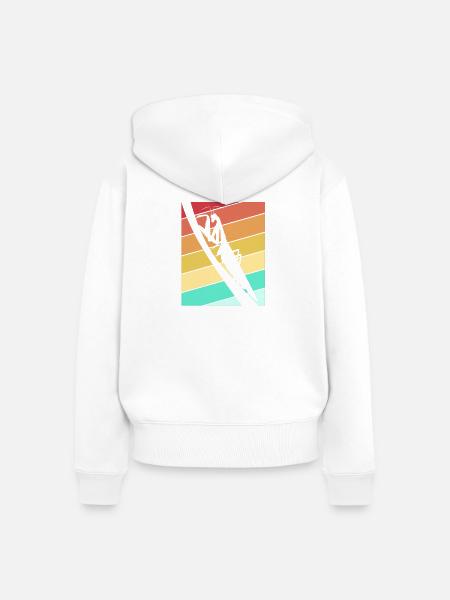 Mantis Gottesanbeter Gottesanbeterin - Frauen Premium Bio Zip Hoodie - Weiß