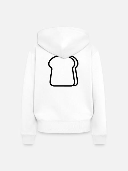 Toast - Frauen Premium Bio Zip Hoodie - Weiß
