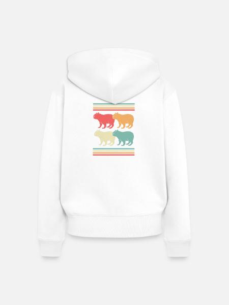 Capibara Capybara - Frauen Premium Bio Zip Hoodie - Weiß