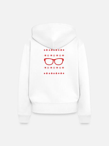 Optik Optiker Augenarzt - Frauen Premium Bio Zip Hoodie - Weiß