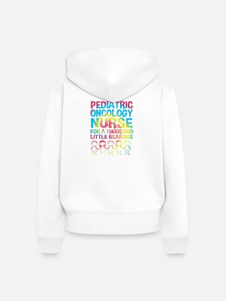 Kinderkrebs Krebs-Überlebender Krebs stinkt - Frauen Premium Bio Zip Hoodie - Weiß