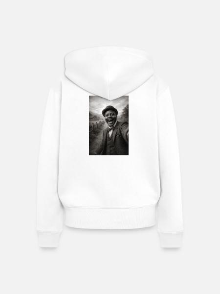 Scott Joplin Selfie - Frauen Premium Bio Zip Hoodie - Weiß