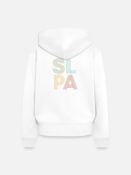 Logopädin Logopädie Logopäde - Frauen Premium Bio Zip Hoodie - Weiß