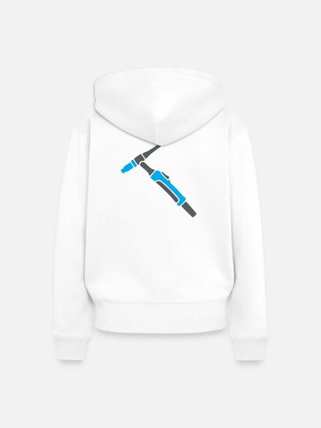 WIG Brenner Schweißgerät Profi - Frauen Premium Bio Zip Hoodie - Weiß