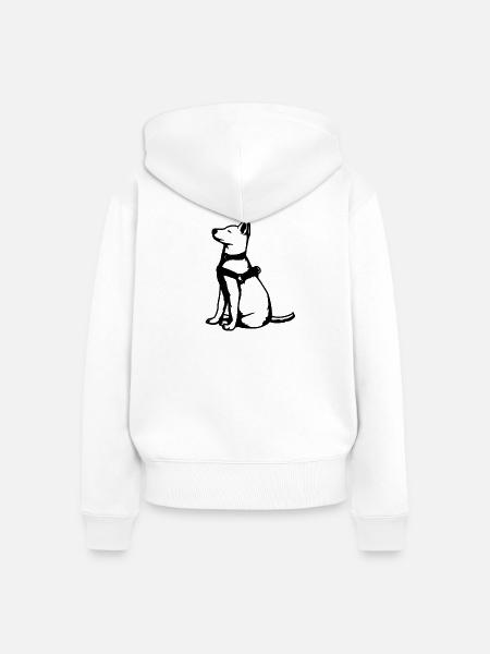 Schäferhund - Frauen Premium Bio Zip Hoodie - Weiß