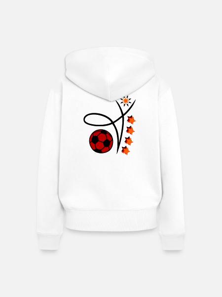 Fußball Event - Frauen Premium Bio Zip Hoodie - Weiß