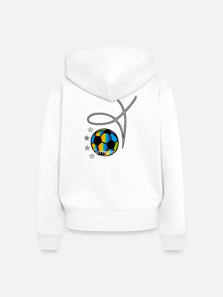 Fußball Event - Frauen Premium Bio Zip Hoodie - Weiß