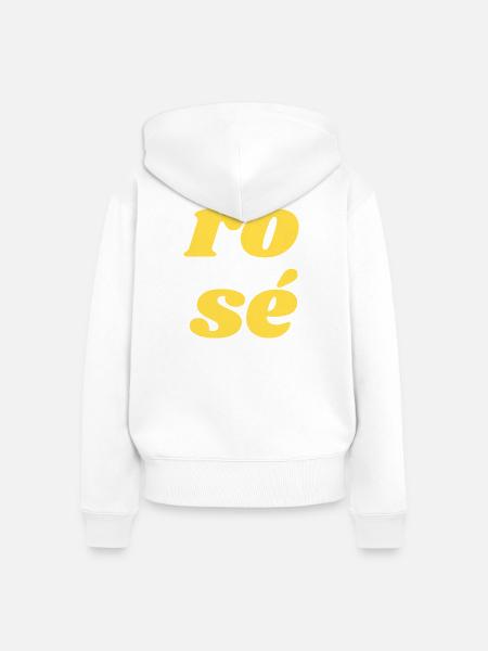 ro sé - Frauen Premium Bio Zip Hoodie - Weiß