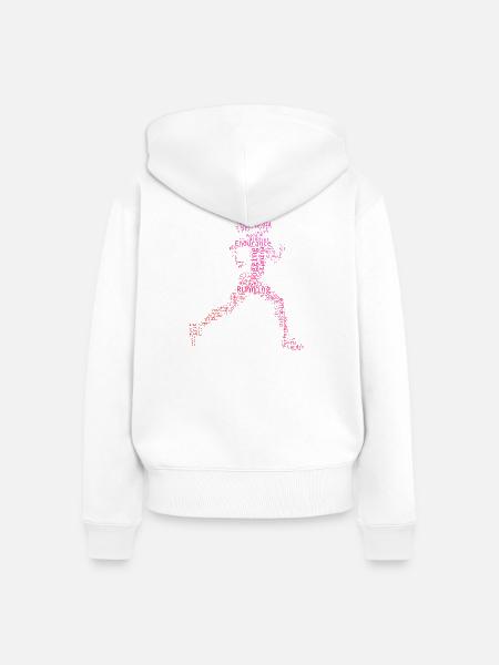 Geschenkidee für eine Running mit Running - Frauen Premium Bio Zip Hoodie - Weiß