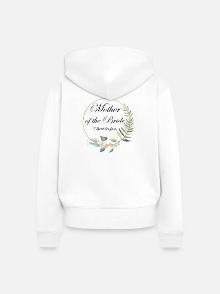 Mutter der Braut Floral - Frauen Premium Bio Zip Hoodie - Weiß