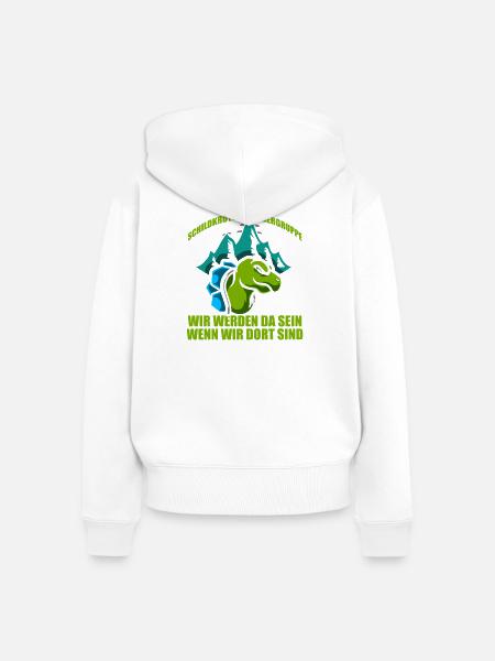 Schildkörten Wandergruppe Wander Bergsteiger - Frauen Premium Bio Zip Hoodie - Weiß
