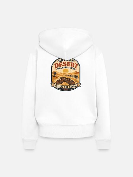 Brian's Desert Walking Tours - Frauen Premium Bio Zip Hoodie - Weiß