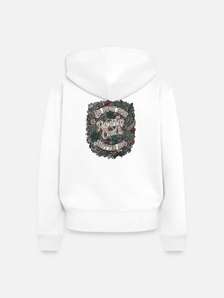 Coole Mutter - Frauen Premium Bio Zip Hoodie - Weiß