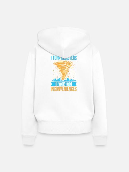 Insurance Agent Inconveniences Funny Insurance - Frauen Premium Bio Zip Hoodie - Weiß