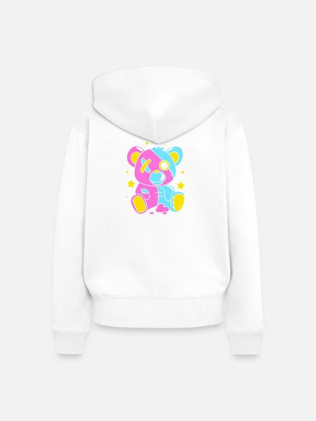 Pastell Gothic - Frauen Premium Bio Zip Hoodie - Weiß