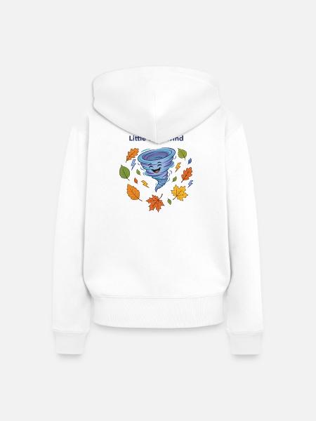 Kleiner Wirbelwind Herbstzauber - Frauen Premium Bio Zip Hoodie - Weiß