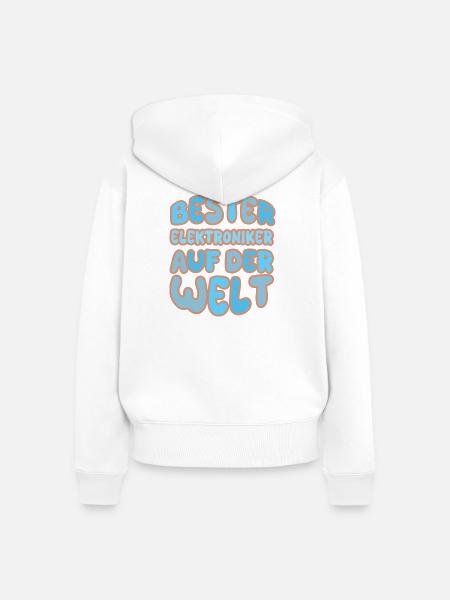 Geschenk für Elektroniker - Frauen Premium Bio Zip Hoodie - Weiß
