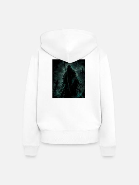 SensenMann - Frauen Premium Bio Zip Hoodie - Weiß