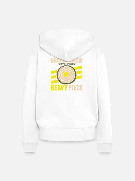 Arborist Baumpfleger Baumdienst Klettergeschenk - Frauen Premium Bio Zip Hoodie - Weiß