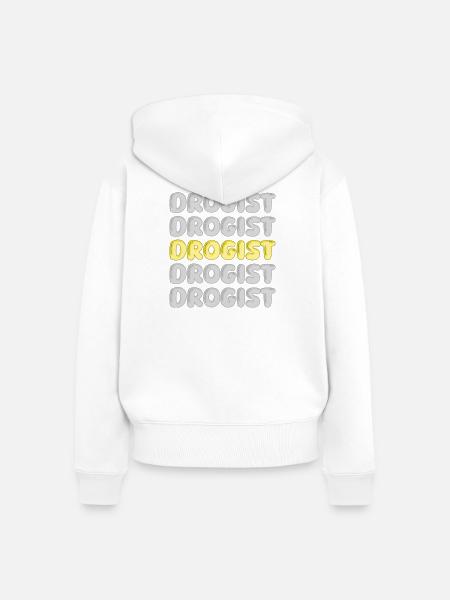 Drogist als Beruf - Frauen Premium Bio Zip Hoodie - Weiß