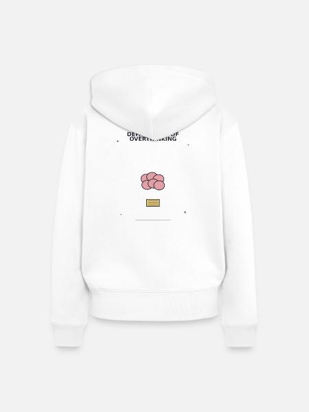 Abteilung des Überdenkens - Frauen Premium Bio Zip Hoodie - Weiß