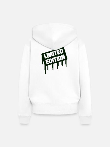 Limitierte Graffiti-Edition - Frauen Premium Bio Zip Hoodie - Weiß