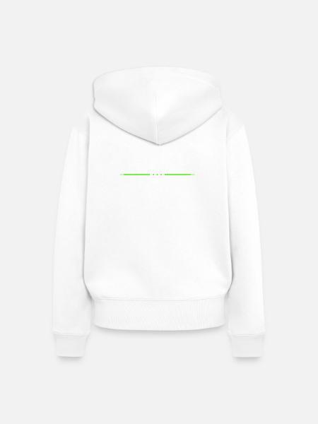 Sterne Linie - Frauen Premium Bio Zip Hoodie - Weiß