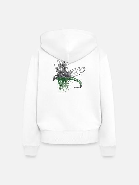 Der Master's Fly - Frauen Premium Bio Zip Hoodie - Weiß