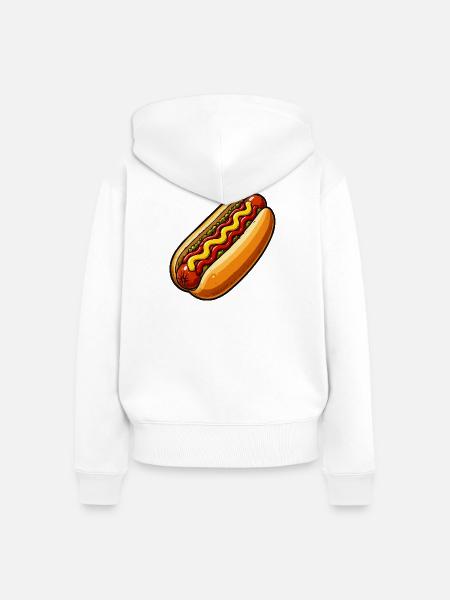 sandwich - Frauen Premium Bio Zip Hoodie - Weiß