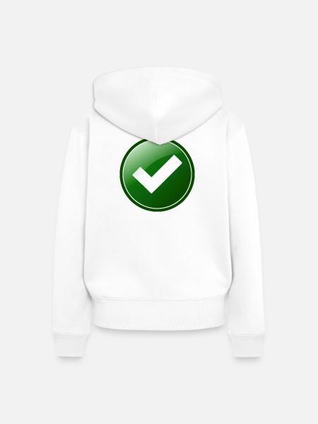 approved - Frauen Premium Bio Zip Hoodie - Weiß