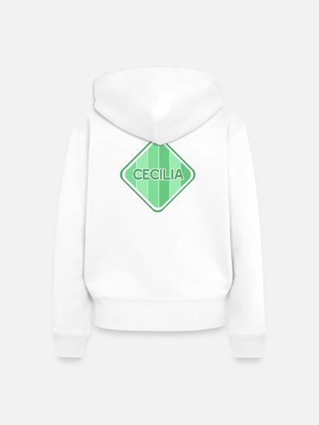Geschenk für Vor - Frauen Premium Bio Zip Hoodie - Weiß