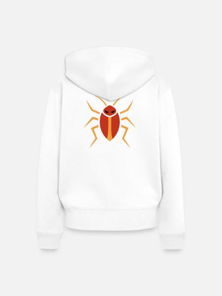 Kakarlake, Insekt - Frauen Premium Bio Zip Hoodie - Weiß