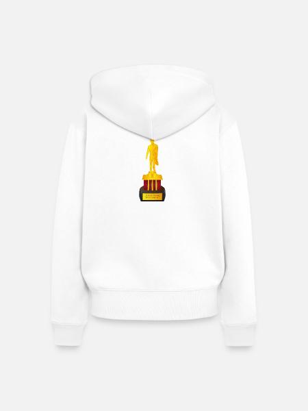 Dundie-Preis - Frauen Premium Bio Zip Hoodie - Weiß