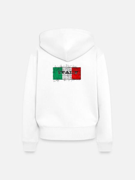 italy - Frauen Premium Bio Zip Hoodie - Weiß