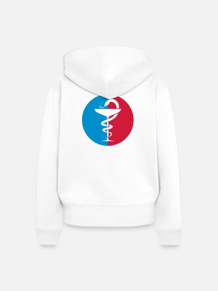 Pharmacy / Apotheke / Pharmacie - Frauen Premium Bio Zip Hoodie - Weiß